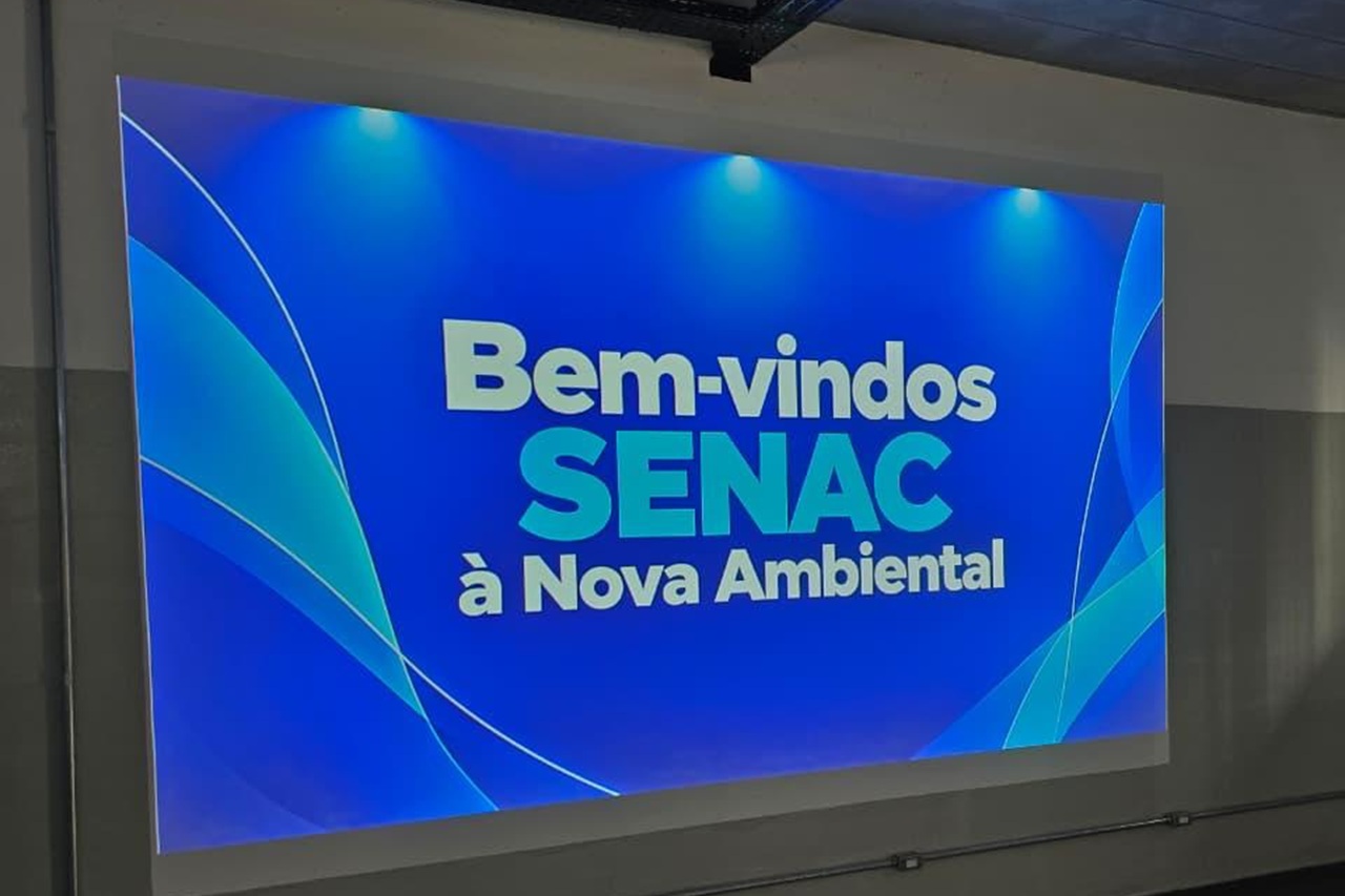 a Nova Ambiental recebeu alunos do curso Técnico em Meio Ambiente do Senac Jabaquara para uma visita às suas instalações. A turma conheceu de perto as tecnologias de tratamento e as soluções de gestão de resíduos aplicadas pela empresa.